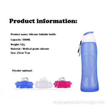500ml new joyshaker water sport kettle bottle with twist cap, carabiner